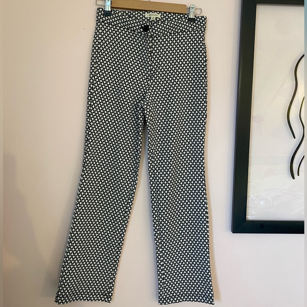 Max Studio Black & White Patterned Pants – Size 6